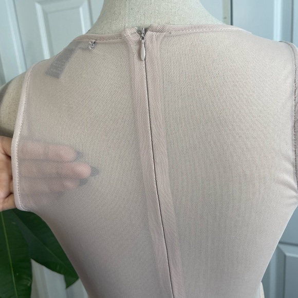 PARTY/COCKTAIL DRESS Forever 21-Blush Pink Dress W/White Flowers Size,S - Picture 3 of 5